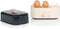 Princess Eierkoker Wave 262047 - 6 eieren - 300 W - Retro - Zwart/Wit