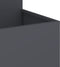 vidaXL - Tuinplanter - 80x80x60 - cm - Antraciet - Staal