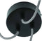 GOOD&MOJO Hanglamp Kalimantan - Bamboe/Zwart - 44x44x36cm - 3L - Scandinavisch,Bohemian - Hanglampen Eetkamer, Slaapkamer, Woonkamer