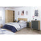 CALICOSY - Ladekast met 4 laden met noestige eik en antracietgrijs decor - L77,5 cm - Licht hout