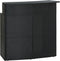 vidaXL - Tuinbartafel - 120x55x110 - cm - poly - rattan - zwart