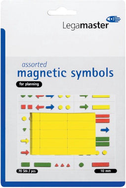 Whiteboardmagneten Symbolen 10mm Geel