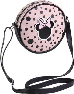 Minnie Mouse - Schoudertas - Verstelbare riem - Zwart Roze