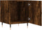 vidaXL - Nachtkastje - 40x40x50 - cm - bewerkt - hout - gerookt - eikenkleurig