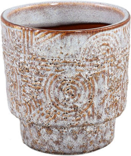 PTMD Rinah Bloempot - 10 x 10 x 11 cm - Keramiek - Creme