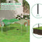 Eugad Buitenren voor Konijnen en Kleine Dieren - 6 Panelen Metaal - Zwart - Diameter 114 cm -