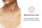 Yolora Dames Ketting - Hanger met Kalpa Camaka Kristallen - 18K Wit Verguld - Zilverkleurig