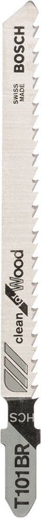Bosch T 101 BR - Decoupeerzaagbladen - HCS vrijhoek- en tandgeslepen - (5 stuks)