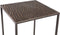 PTMD Hailee Gold square iron side table SV2