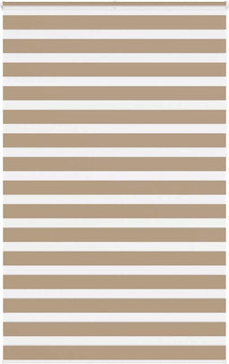 vidaXL - Zebra - Blind - 145x230 - cm - stofbreedte - 140,9 - cm - polyester - zandbruin