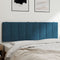 vidaXL - Hoofdbordkussen - 160 - cm - fluweel - blauw