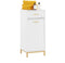 SoBuy BZR180-W - Badkameronderkast - Wit Houtcomposiet met Wasmand 40 x 40 x 95 cm