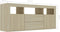 vidaXL - Tv-meubel - 120x30x50 - cm - bewerkt - hout - sonoma - eikenkleurig