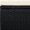 vidaXL - Voetenbank/poef - zwart - 53x53x30 - cm - poly - rattan