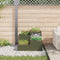 vidaXL - Tuinplantbak - 100x100x60 - cm - Olijfgroen - Staal