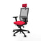 Piqueras y Crespo 2D066N2 - Bureaustoel - Hoofdsteun en verstelbare hoogte - Rood