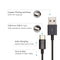 V-TAC VT-5322-B USB Cable - Type C - Silver Series - Black - 1M