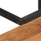 vidaXL - Wandschap - 40x30x50 - cm - massief - acaciahout - en - ijzer