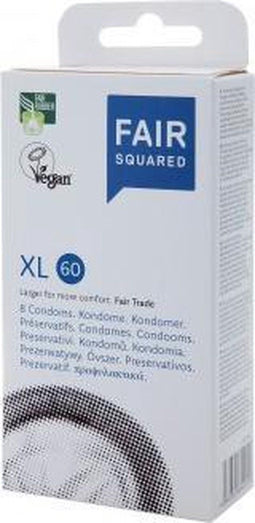 Fair Squared Condooms XL60 8st XL = groot