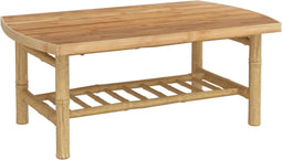 vidaXL - Tuintafel - 90x55x37 - cm - bamboe