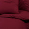 vidaXL - Dekbedovertrekset - lichtgewicht - 135x200 - cm - microvezel - bordeaux