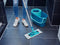 Leifheit Clean Twist M Ergo - vloerdoek micro duo - 2-vezels-systeem - 33 cm - Turquoise wit