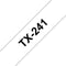 Brother TX-241 - Printercartridge - Zwart op wit - (113g)