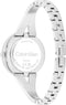 Calvin Klein CK25100026 JOYFUL Dames Horloge - Mineraalglas - Staal - Zilverkleurig - 30 mm breed - Quartz - Druksluiting - 3 ATM (spatwater)