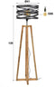 AnLi Style Vloerlamp twist houten kruisframe