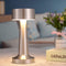 Luxus Draadloze Tafellamp Oplaadbaar - Sara - Rosé - 21cm - Decoratieve tafellamp - Tafellamp slaapkamer - Bureaulamp - LED - Touch - Dimbaar - Draadloos - Oplaadbaar