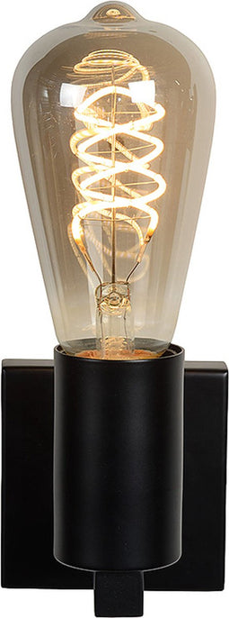 Atmooz - Wandlamp Peniche - Industrieel - Woonkamer / Slaapkamer - Zwart - Hoogte 11cm - Metaal