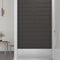 vidaXL - Wandpanelen - 12 - st - 1,08 - m² - 60x15 - cm - stof - donkergrijs
