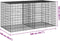 vidaXL - Schanskorf - 200x100x100 - cm - gegalvaniseerd - ijzer - zilverkleurig