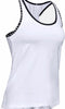 Under Armour UA Knockout Tank - Dames Sporttop - Fitness & Training - Wit - Maat S