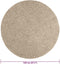 vidaXL - Vloerkleed - ZIZUR - beige - binnen - en - buiten - Ø - 120 - cm - jute - look