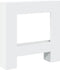 vidaXL - Haardombouw - 81x18x82 - cm - bewerkt - hout - wit