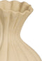 Mica Decorations Fiore Vaas - Keramiek - L15 x B15 x H40 cm - Beige