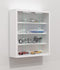 VCM Agisa S - Hangende Vitrinekast - Gehard Glas - 3 Verstelbare Planken - H 40 x B 37 x D 10 cm