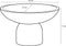 Mica Decorations Finnos Schaal op Voet - H11 x Ø25 cm - Marmer - Beige
