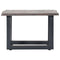 vidaXL - Salontafel - met - natuurlijke - randen - 60x60x40 - cm - acaciahout - grijs