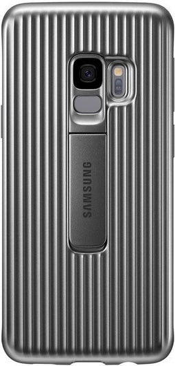 Samsung Galaxy S9 - Protective Standing Cover - Krasbestendig Schokbestendig - Zilver