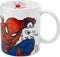 Spider-man - Keramische mok 325 ml - Vaatwasser- en magnetronbestendig - Wit rood blauw