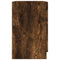 vidaXL - Wastafelkast - 40x37x59 - cm - bewerkt - hout - gerookt - eikenkleurig