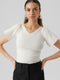 VERO MODA VMGINNY SS V-NECK PULLOVER NOOS - Dames Trui - Maat S