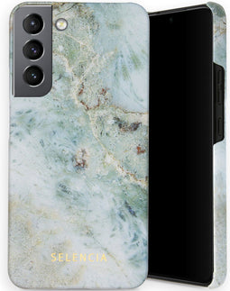Selencia Hoesje Geschikt voor Samsung Galaxy S22 Plus Hoesje - Selencia Maya Fashion Backcover - blauw