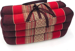 Meditatie en yoga zitkussen matje opvouwbaar draagbaar 40 cm x 40 cm x 7 cm Burgundy Rood