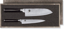 Kai Messenset Shun Classic - 32 lagen damaststaal - (Universeel Mes + Santoku Mes) 2-delig - DMS-230
