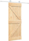 vidaXL - Schuifdeur - met - beslag - 80x210 - cm - massief - grenenhout