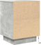 vidaXL - Nachtkastje - met - LED-verlichting - 38x34x50 - cm - betongrijs