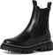 Tamaris - Chelsea boots - Hoogwaardig leer met blokhak - Zwart